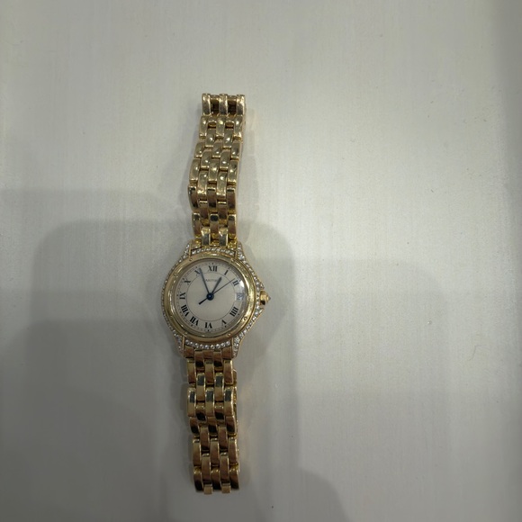 Cartier Gold Women's Panthere Watch with Crystal Details - Picture 8 of 10